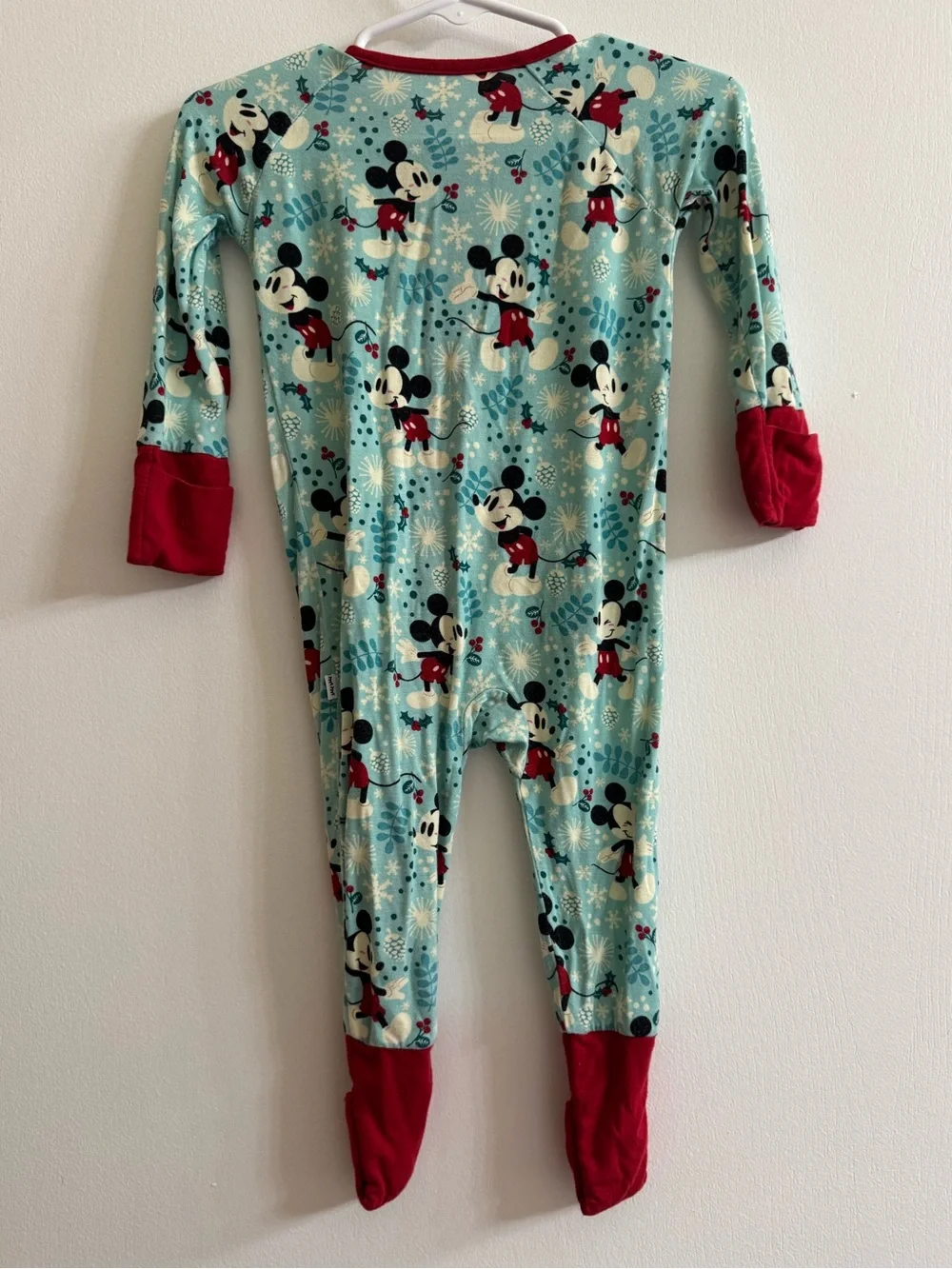 Little Sleepies Disney Mickey Mouse Holiday Onesie